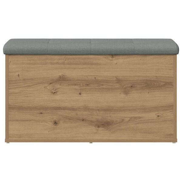 vidaXL Banc de rangement Ch&ecirc;ne artisanal 82x42x45 cm Bois d'ing&eacute;nierie