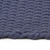 vidaXL Tapis rectangulaire Bleu marine 120x180 cm Coton