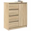 vidaXL Buffet avec tiroirs ch&ecirc;ne sonoma 71x35x84 cm bois d'ing&eacute;nierie