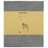 vidaXL Tissu de Table 5 pc Rond Gris clair &Oslash; 160 cm