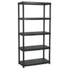 vidaXL &Eacute;tag&egrave;re de rangement &agrave; 5 niveaux Noir 85x40x185 cm Plastique