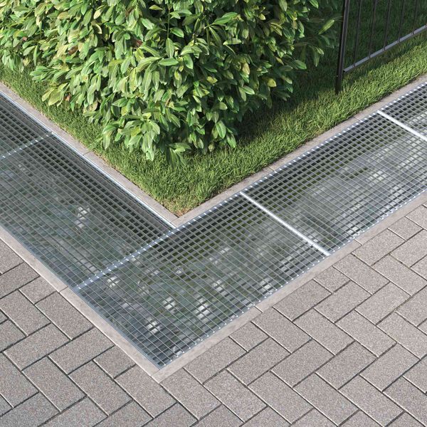 vidaXL Grille Argent 100 x 60 x 2 cm Acier galvanis&eacute; &agrave; chaud