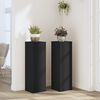 vidaXL Supports pour plantes 2 pcs noir 25x25x80 cm bois d'ing&eacute;nierie