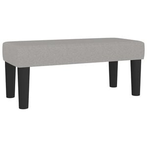 vidaXL Banc Gris clair 70x30x30 cm Tissu