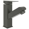 vidaXL Robinet de lavabo r&eacute;tractable Finition grise 157x172 mm