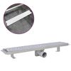 vidaXL Drain de douche lin&eacute;aire 630x140 mm acier inoxydable