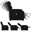 vidaXL Fauteuil inclinable de massage &eacute;lectrique noir similicuir