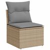 vidaXL Salon de jardin avec coussins 8 pcs beige r&eacute;sine tress&eacute;e