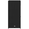 vidaXL Armoire de rangement de jardin noir 55x55x111 cm r&eacute;sine tress&eacute;e