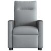 vidaXL Fauteuil inclinable électrique gris clair tissu