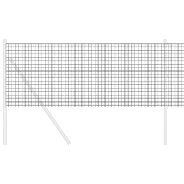 vidaXL Clôture en fil soudé Gris 0.4 x 25 m Acier