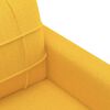 vidaXL Fauteuil Jaune clair 60 cm Tissu