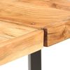 vidaXL Ensemble de bar 9 pcs Bois d'acacia solide et cuir v&eacute;ritable