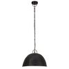 vidaXL Lampe suspendue industrielle vintage 25 W Noir Rond 41 cm E27