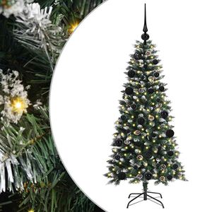 vidaXL Sapin de No&euml;l artificiel Vert 120 cm PVC, plastique et acier