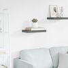 vidaXL &Eacute;tag&egrave;re murale flottante Gris brillant 40x23x3,8 cm MDF