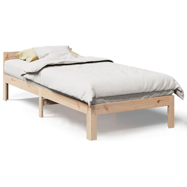 vidaXL Cadre de lit sans matelas 80x200 cm bois massif de pin