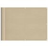 vidaXL &Eacute;cran de balcon beige 75x800 cm 100% polyester oxford