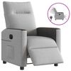 vidaXL Fauteuil inclinable &eacute;lectrique gris nuage tissu