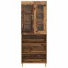 vidaXL Haut Armoire Bois Ancien 69,5 x 34 x 180 cm