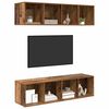 vidaXL Ensemble meuble TV 3 pcs Bois Ancien Bois d'ing&eacute;nierie