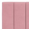 vidaXL Cadre de lit sans matelas Hanko rose 140x190 cm velours
