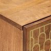 vidaXL Tables de chevet 2 pcs 40x33x46 cm Bois de manguier solide