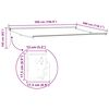 vidaXL Auvent r&eacute;tractable automatique bordeaux 500x300 cm