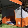 vidaXL Ensemble de Tentes de Camping 2 pcs Orange Taffetas et Tissu