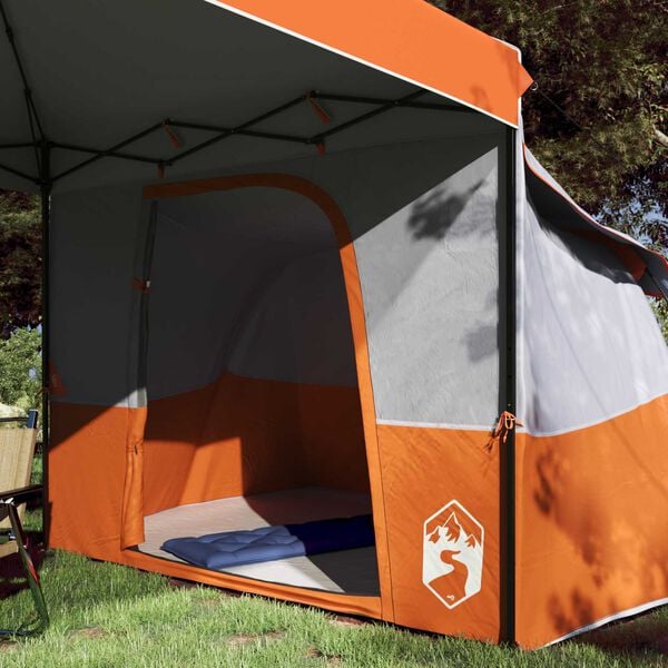 vidaXL Ensemble de Tentes de Camping 2 pcs Orange Taffetas et Tissu