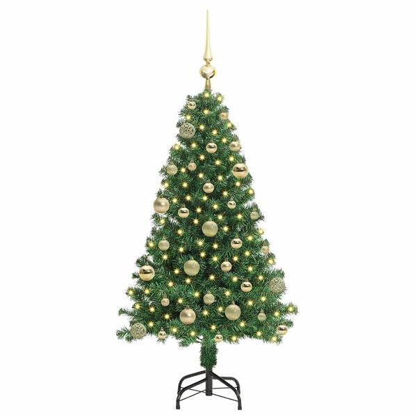 vidaXL Sapin de No&euml;l artificiel Vert 120 cm PVC, Acier et Plastique