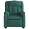 vidaXL Fauteuil inclinable électrique vert foncé tissu