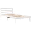 vidaXL Cadre de lit sans matelas blanc 90x190 cm bois de pin massif