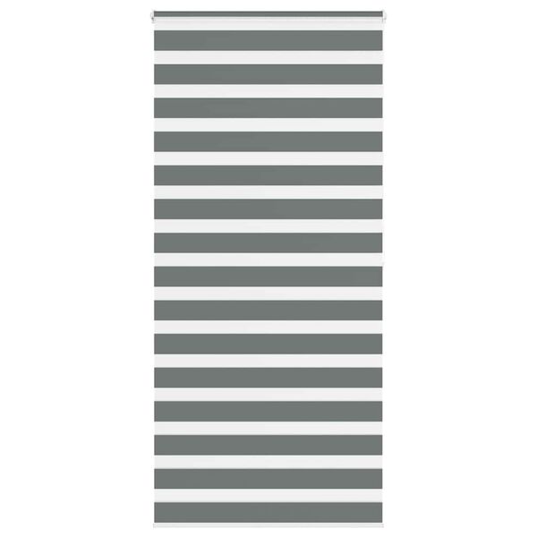 vidaXL Store z&egrave;bre gris fonc&eacute; largeur du tissu 90,9 cm polyester