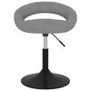 vidaXL Tabouret de bar Gris clair Velours
