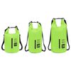vidaXL Sac sec avec fermeture &eacute;clair Vert 20 L PVC
