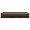 vidaXL Cadre de lit sans matelas ch&ecirc;ne marron 100x200 cm