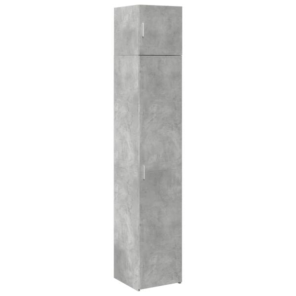 vidaXL Armoire de rangement mince gris b&eacute;ton 40x42,5x225 cm