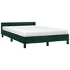 vidaXL Cadre de lit sans matelas vert fonc&eacute; 120x190 cm velours