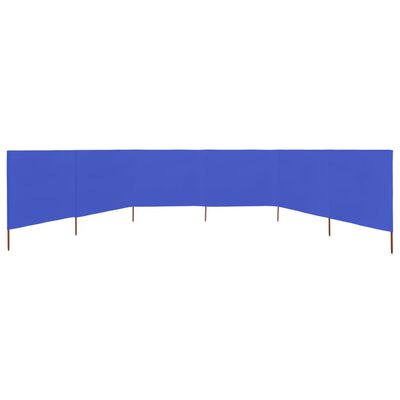 vidaXL Paravent 6 panneaux Tissu 800 x 120 cm Bleu azuré