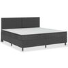 vidaXL Sommier &agrave; lattes de lit Gris fonc&eacute; Tissu 200x200 cm