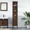 vidaXL Armoire de bain ch&ecirc;ne marron 33x33x185,5 cm bois d'ing&eacute;nierie