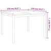 vidaXL Ensemble &agrave; manger de jardin 3 pcs Bois de teck massif