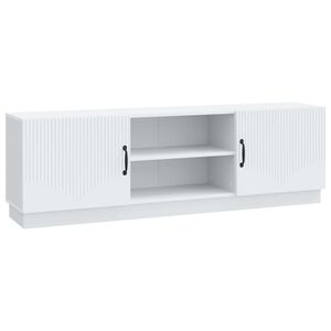 vidaXL Meuble TV Blanc 150 x 31 x 47 cm Bois d'ing&eacute;nierie