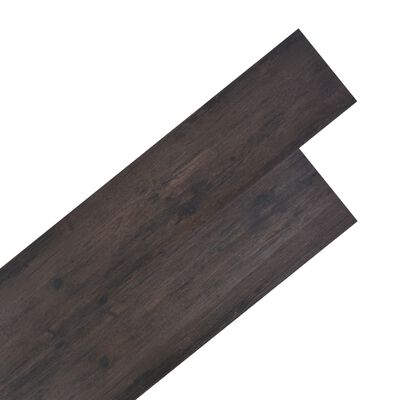 vidaXL Planches de plancher PVC Non auto-adhésif Chêne gris foncé