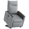 vidaXL Fauteuil inclinable électrique gris clair tissu