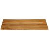 vidaXL Dessus de table 100x80x3,8 cm bord vivant bois massif manguier
