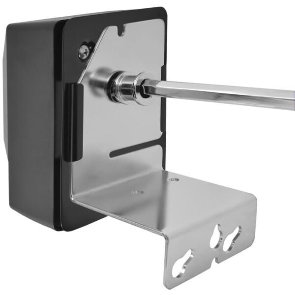 vidaXL Broche à rôtir avec moteur 1200 mm Acier