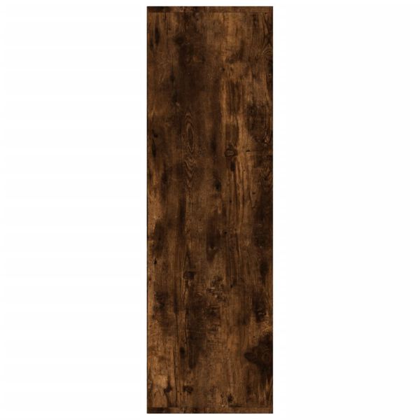 vidaXL Armoire à livres chêne fumé 98x29x97,5 cm