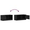 vidaXL Meuble TV 2 pcs Ch&ecirc;ne noir 80 x 35 x 36,5 cm Bois d'ing&eacute;nierie